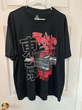Black Tokyo Graphic Men’s T‑Shirt